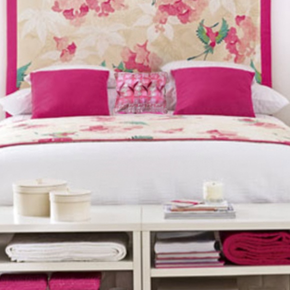 Throw pillow case pink/white - Picture 2 of 5